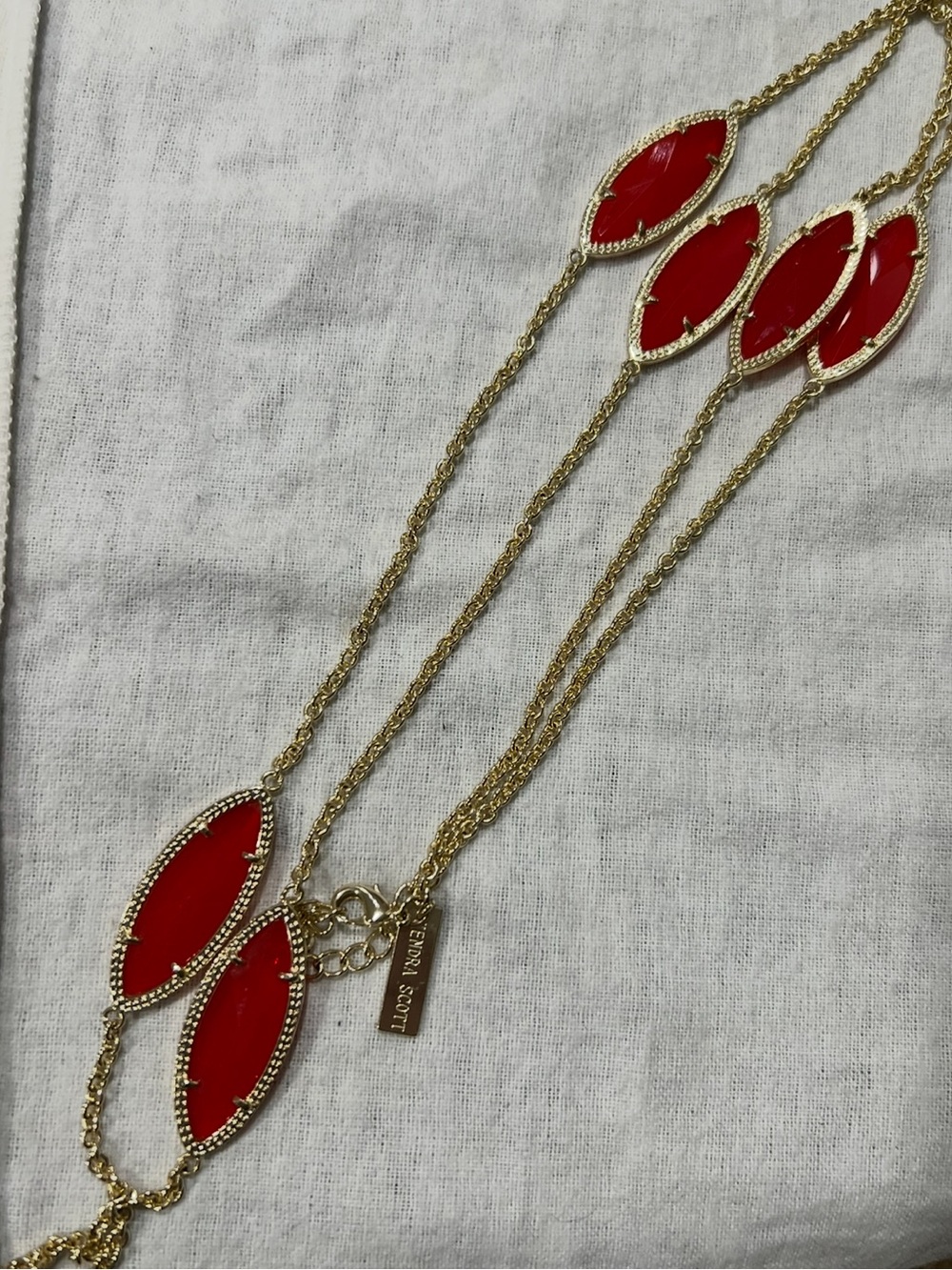 Kendra Scott red Tory necklace